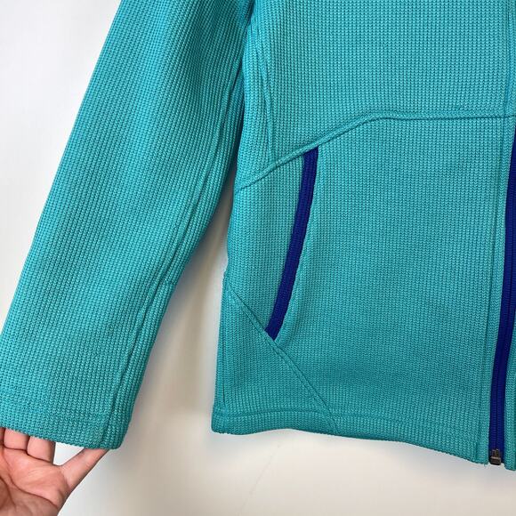 Spyder Girls L 14/16 Fleece Blue Full Zip Jacket Knit - Picture 2 of 11